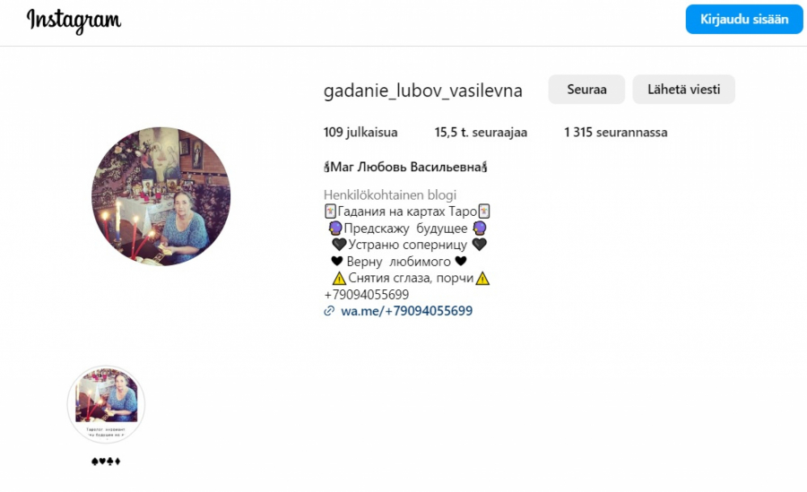 Baka Ikonija, još jedan lažni vidovnjak