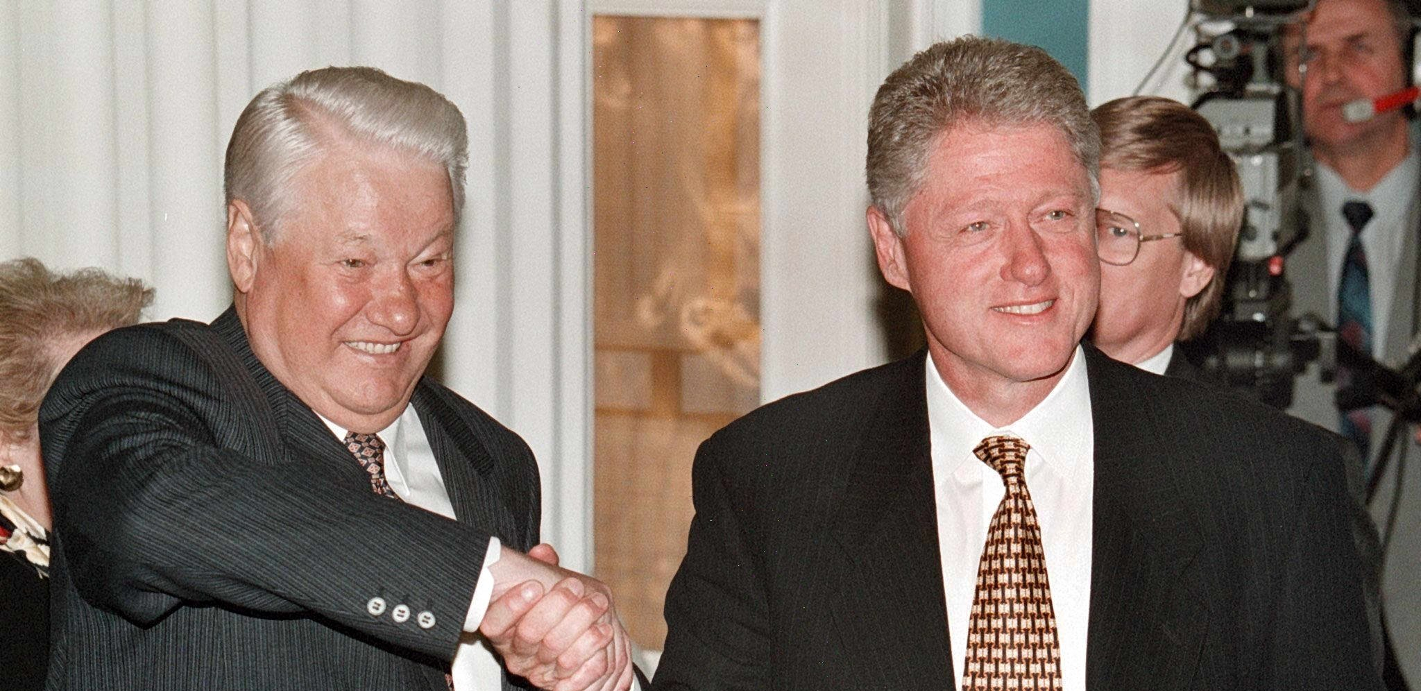 Bil Klinton i Boris Jeljcin
