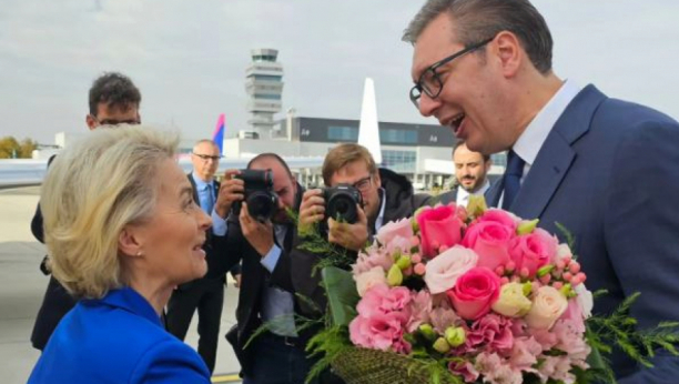 Aleksandar Vučić i Ursula fon der Lajen