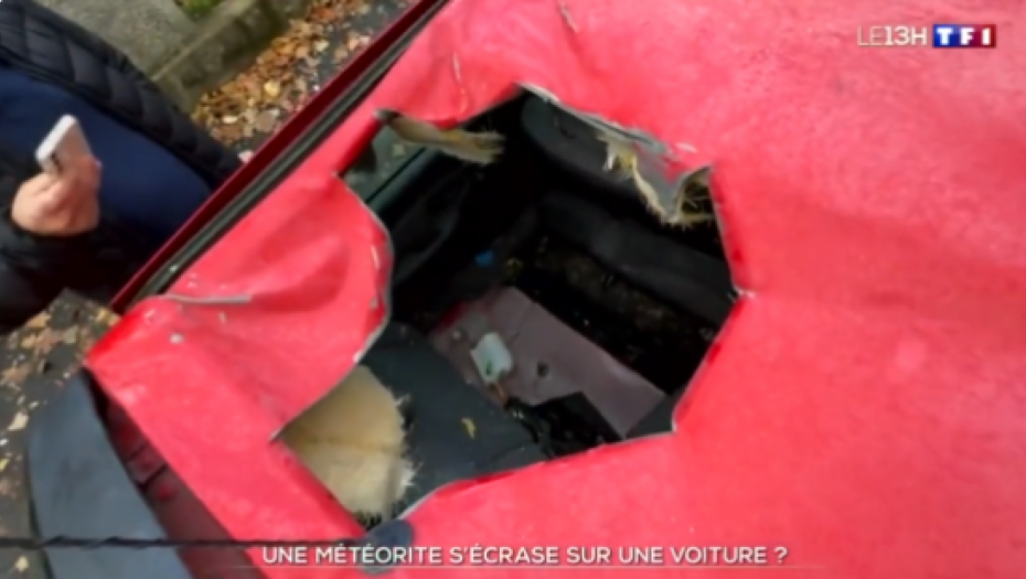 Meteorit smrskao automobil