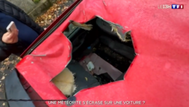 Meteorit smrskao automobil