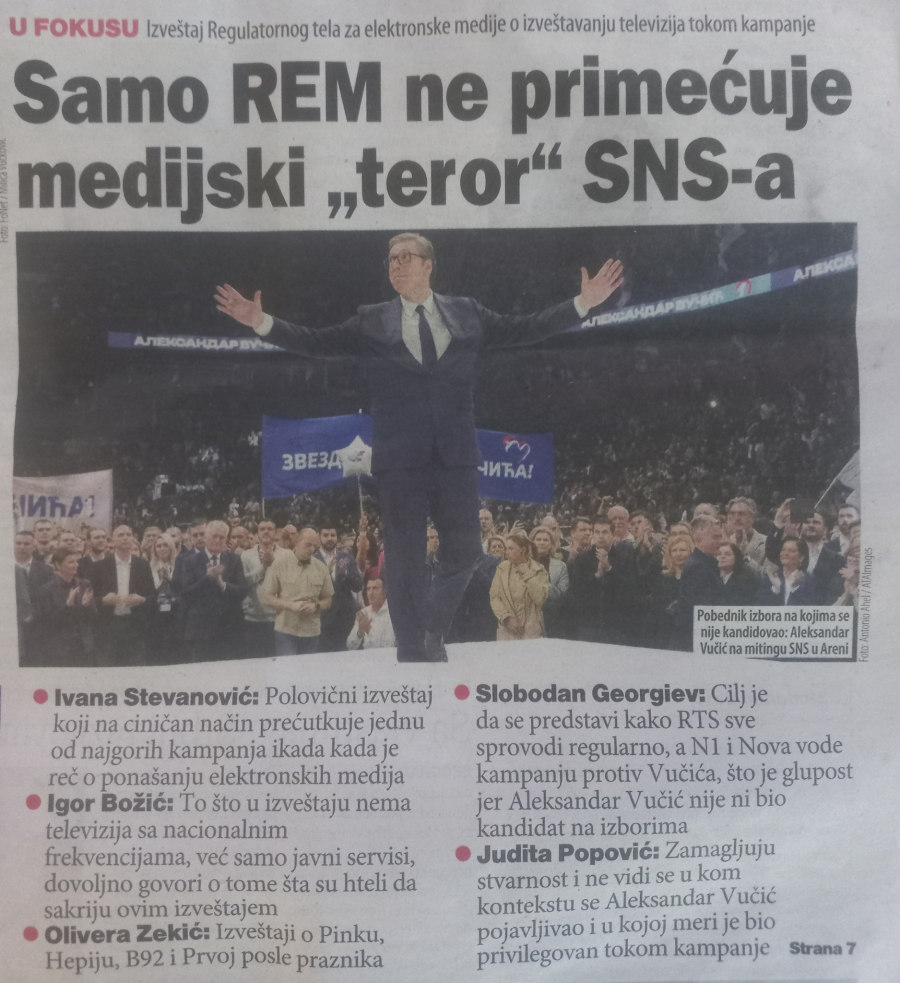 Naslovna strana Danasa