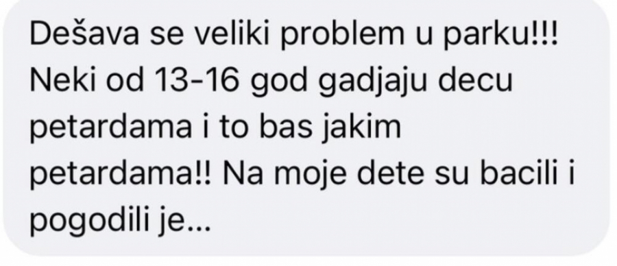 Deca se gađaju peterdama