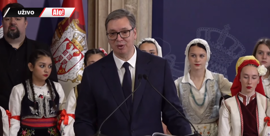 Prijem kod predsednika Vučića,  srpska deca iz Severne Makedonije u poseti Beogradu tokom Božića