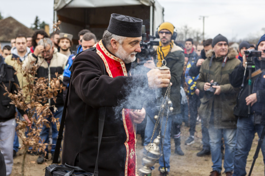 Paljenje badnjaka u Subotici