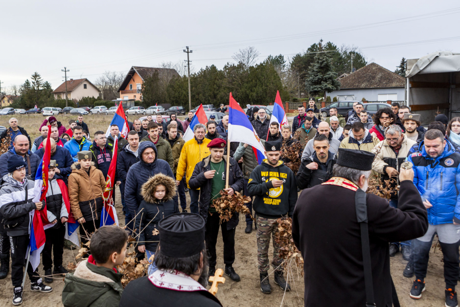 Paljenje badnjaka u Subotici