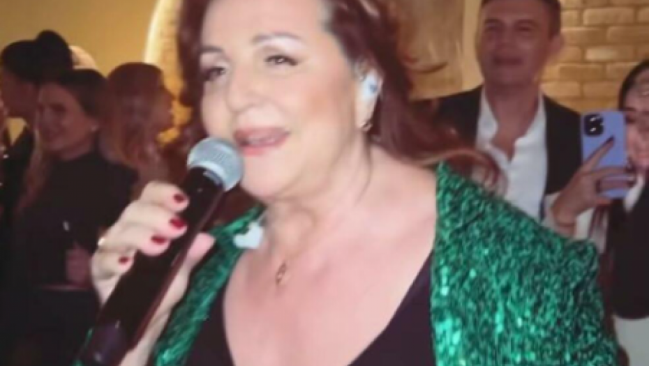 Ana Bekuta na slavlju žene hrvatskog fudbalera