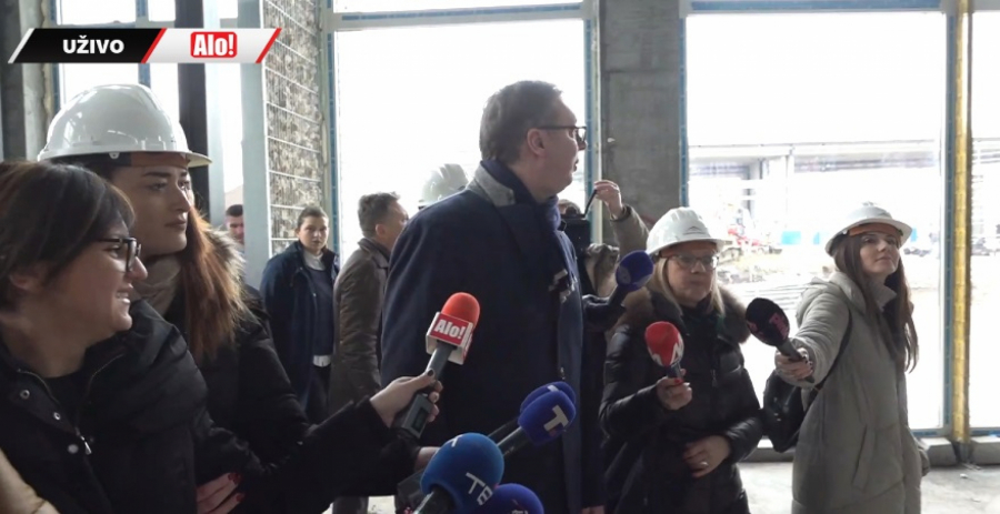 Vučić obilazi radove na obnovi kreativno-inovativnog centra Ložionica
