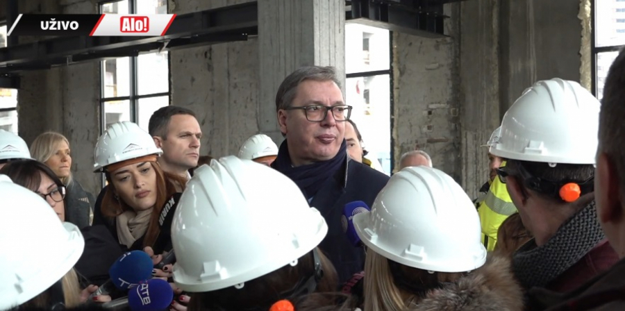 Vučić obilazi radove na obnovi kreativno-inovativnog centra Ložionica