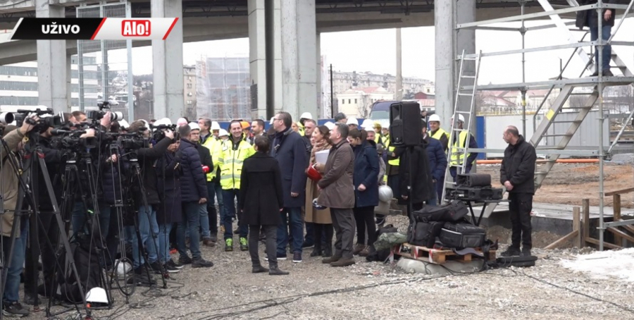 Vučić obilazi radove na obnovi kreativno-inovativnog centra Ložionica