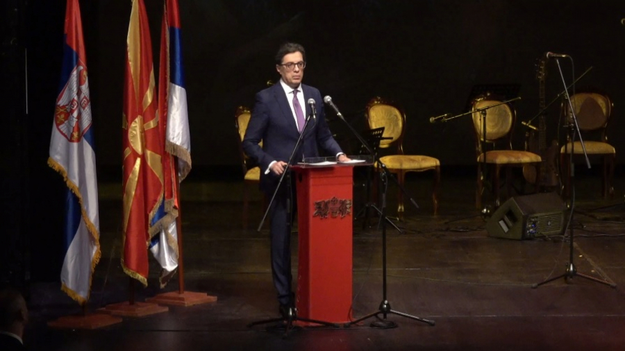 Predsednik Srbije Aleksandar Vučić prisustvuje svečanoj Svetosavski akademiji u Skoplju