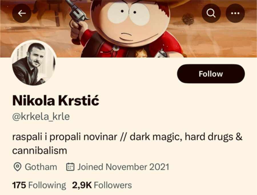 nikola krstić tvit