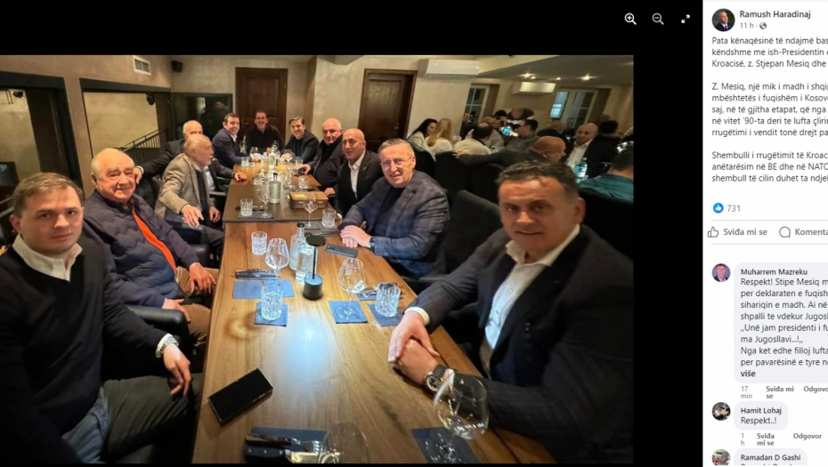 ramus haradinaj na fejsbuku