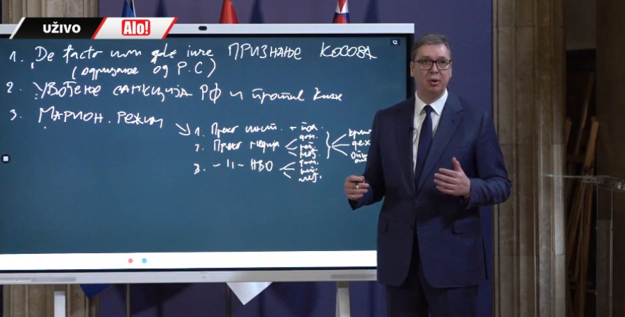 Obraćanje naciji predsednika Srbije Aleksandra Vučića