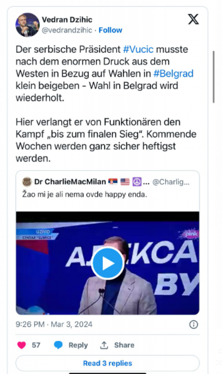 vučić kurtijevi mediji