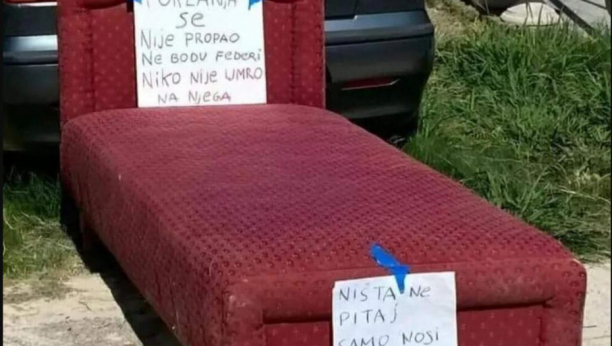 Srbin poklanja krevet