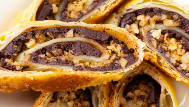 štrudla sa čokoladom