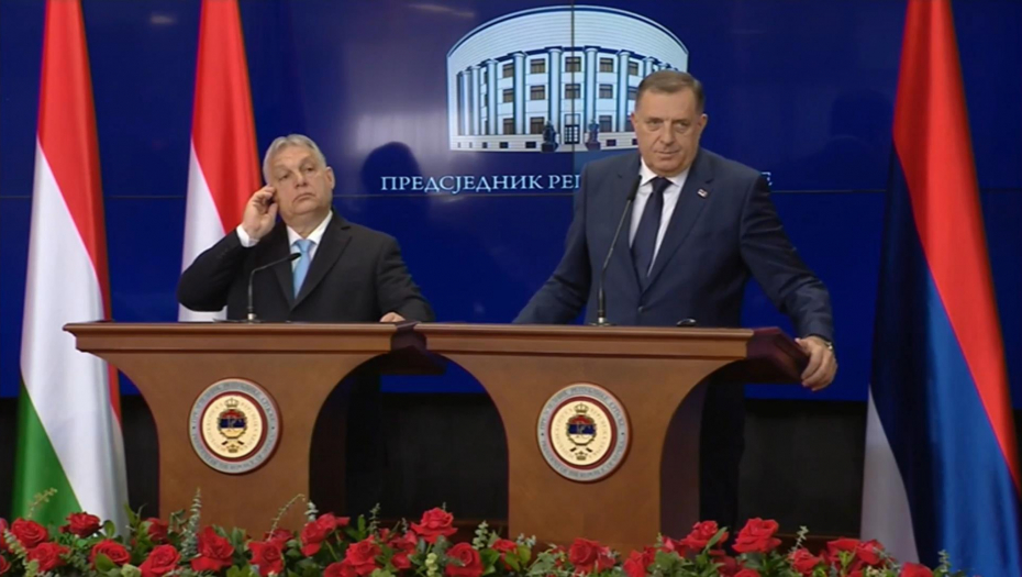 Odlikovanje Viktora Orbana i zajednička konferencija za medije sa Miloradom Dodikom