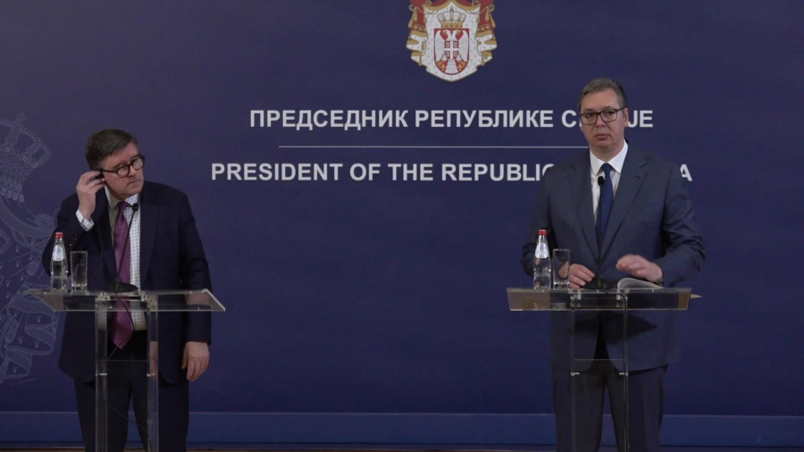 Sastanak predsednika Vučića i Džejmsa O'Brajana