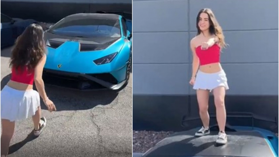 devojka skače po kolima