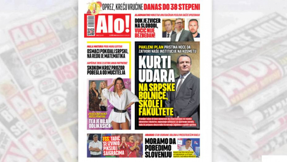 Štampano izdanje Alo! za 19.jun