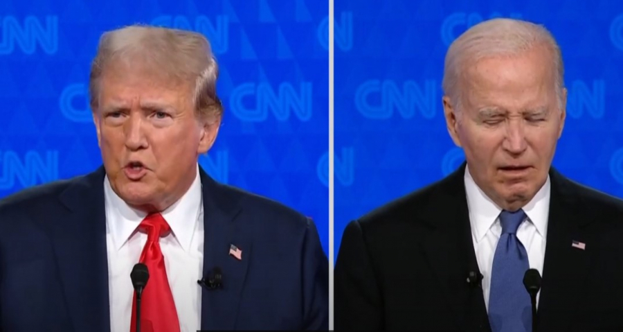 Bajden i Tramp debata