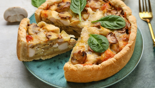 posna pita sa šampinjonima