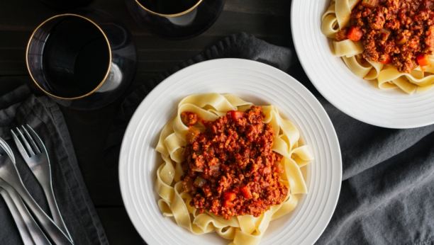 posne špagete bolonjeze