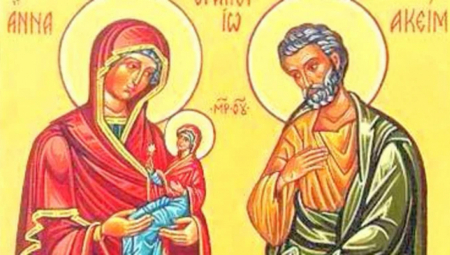 Danas je slava Sveti Joakim i Ana, dan posvećen roditeljima Bogorodice Marije. Iako praznik nije obeležen crvenim slovom, u narodu su ovi svetitelji poštovani.