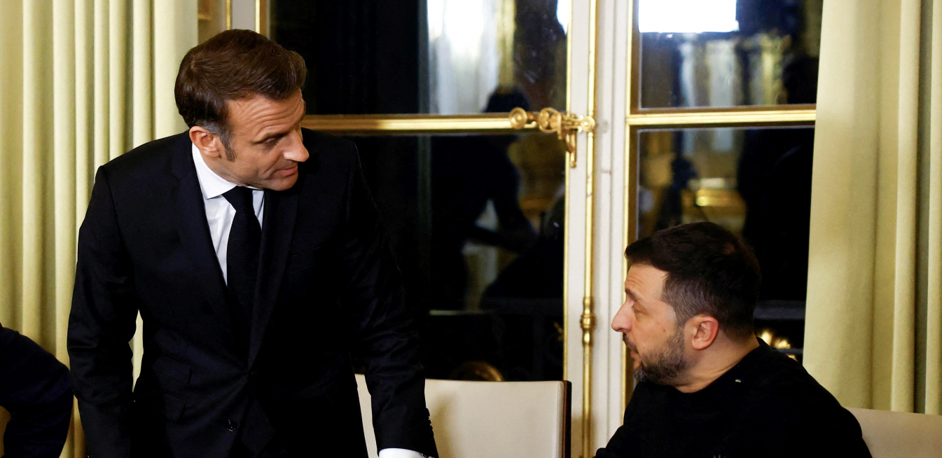 Donald Tramp sa Emanuelom Makronom i Volodimirom Zelenskim