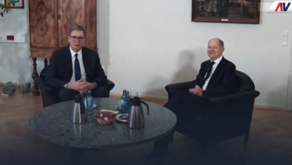 Aleksandar Vučić i Olaf Šolc