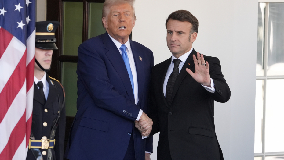 Donald Tramp i Emanuel Makron