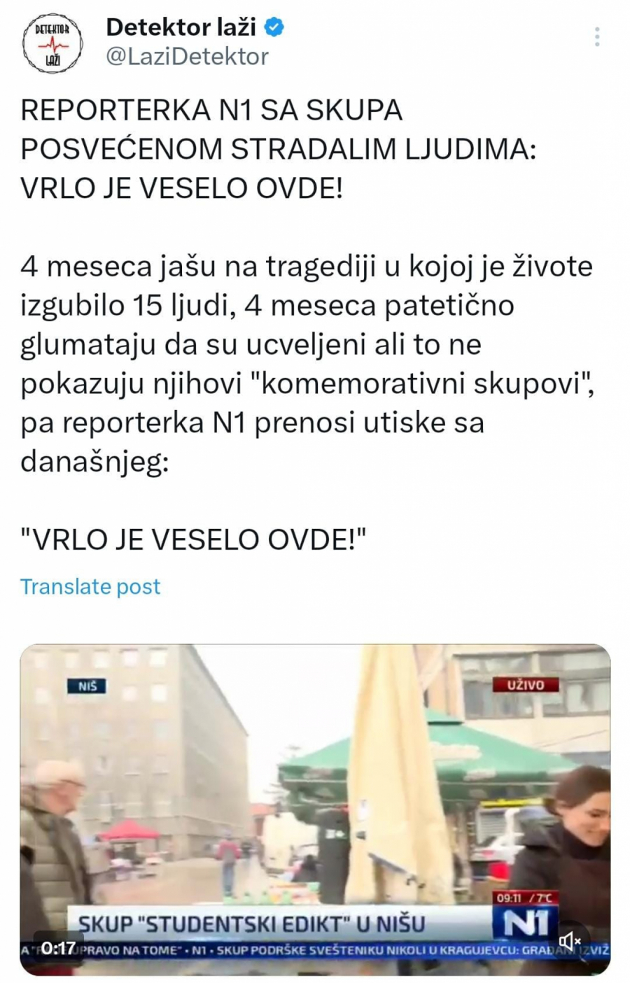 Protest u Nišu