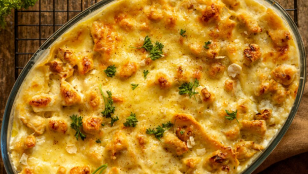 zapečena piletina sa kačkavaljem