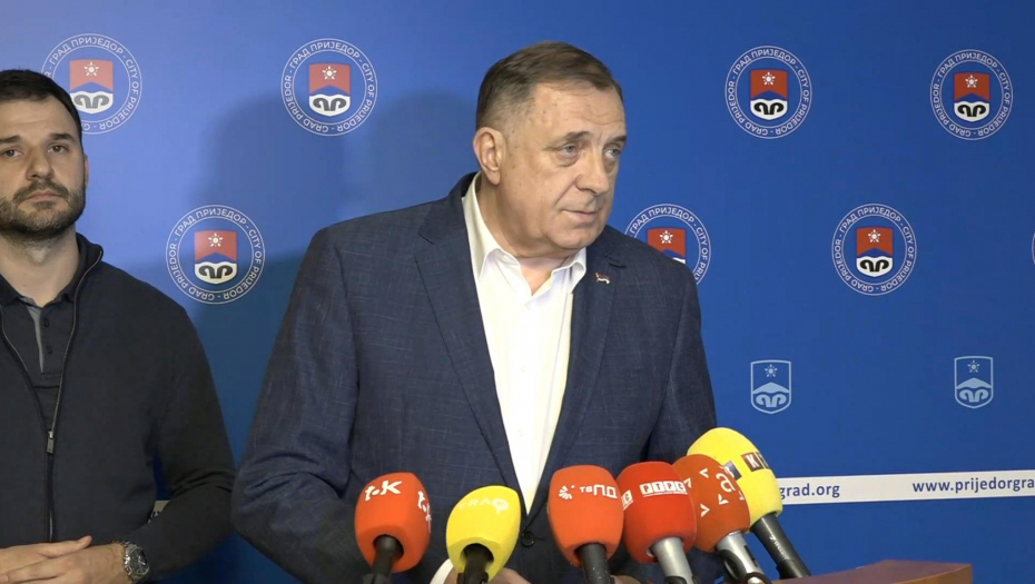 Obraćanje medijima predsednika Republike Srpske Milorada Dodika