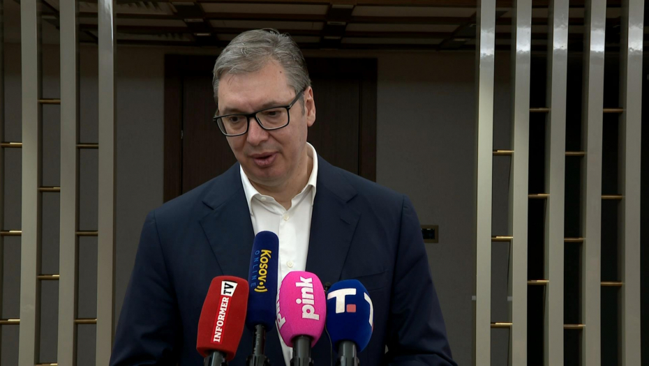 Obraćanje medijima predsednika Srbije Aleksandra Vučića