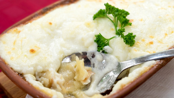 zapečeni mlinci sa ćuretinom