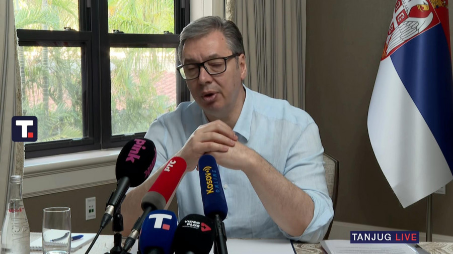 Predsednik Vučić se obraća iz Vašingtona