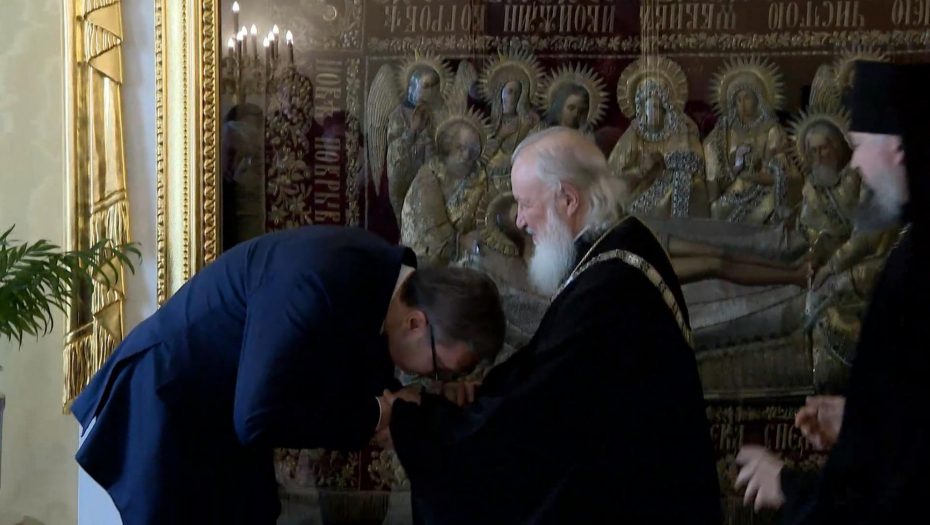 Ceremonija dodele ordena patrijarhu moskovskom i cele Rusije Kirilu