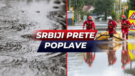 Republički hidroemeteorološki zavod (RHMZ) Srbije izdao je hitno hidrološko upozorenje