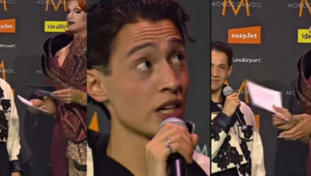 Najmlađi učesnik ovogodišnje Evrovizije, 19-godišnji predstavnik Norveške Kajl Alesandro, doživeo je neprijatnost tokom intervjua sa voditeljkom