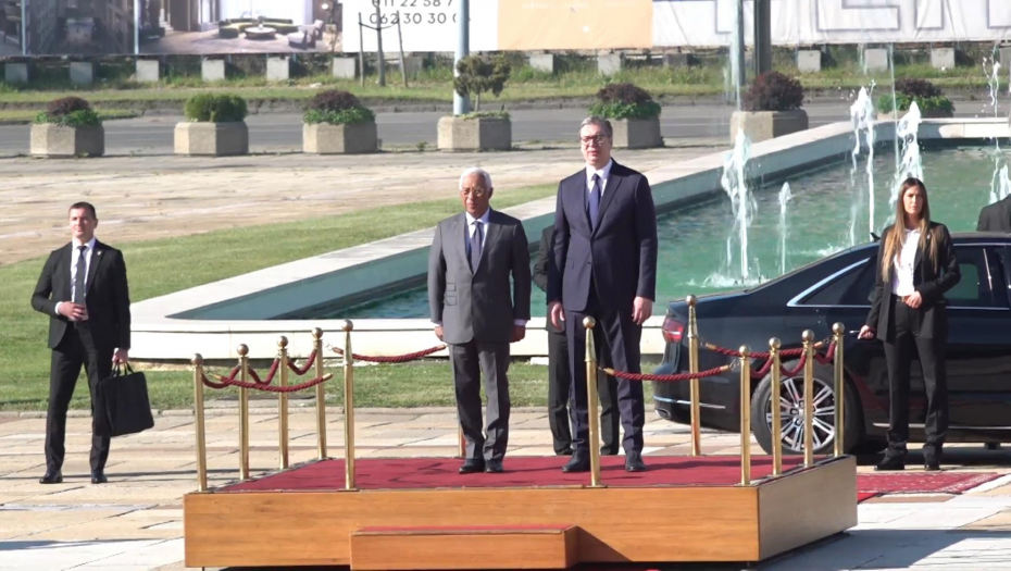 Sastanak predsednika Vučića i predsednika Evropskog saveta Antonija Košte