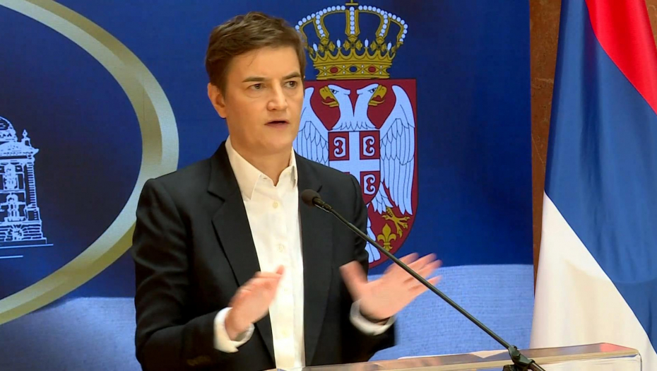 Obraćanje medijima predsednice NSRS Ane Brnabic