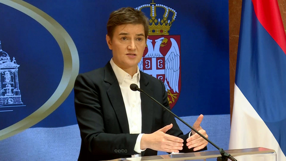 Obraćanje medijima predsednice NSRS Ane Brnabic