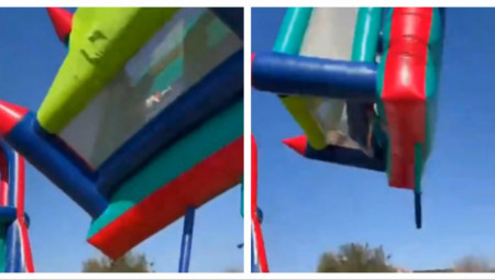 Šokantni snimak pokazuje kako deca padaju sa dvorca dok prisutni vrište od straha