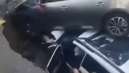 Zabeležen je snimak nesvakidašnje nesreće koja se dogodila u kineskom gradu Handan