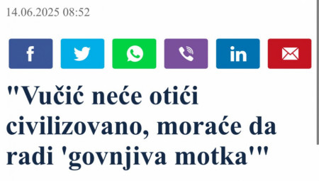 Proglasovac Goran Marković preti građanskim ratom kako bi se dokopao fotelje i privilegija na koje je bio navikao tokom komunističke Jugoslavije!
