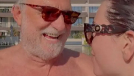 Dok je Anica igrala, Lazar je radije sve posmatrao, te je dobacivao "Idemo", a ona nije skidala osmeh sa lica