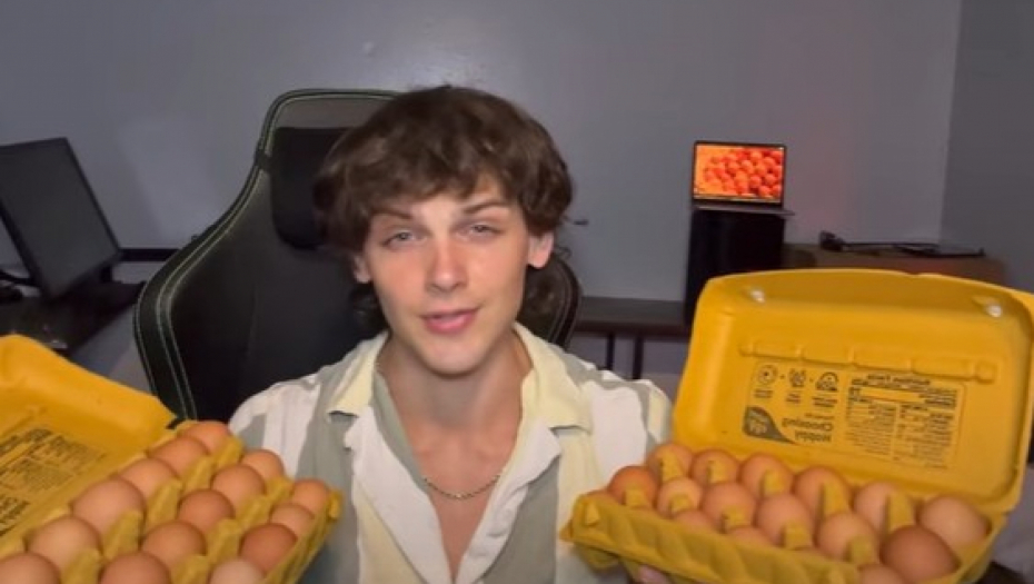 muškarac pojeo 150 jaja