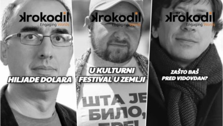 Genocidni "Krokodil" festival, koji predvodi Dinko Gruhonjić, reklamira se na antisrpskoj Novoj S, sa koje se čuju pozivi da se svi koji dođu priključe protestima blokadera!